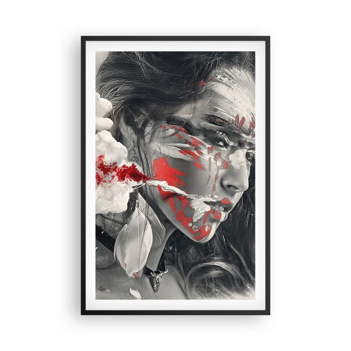 Póster en marco negro - En los humos del absurdo - 61x91 cm