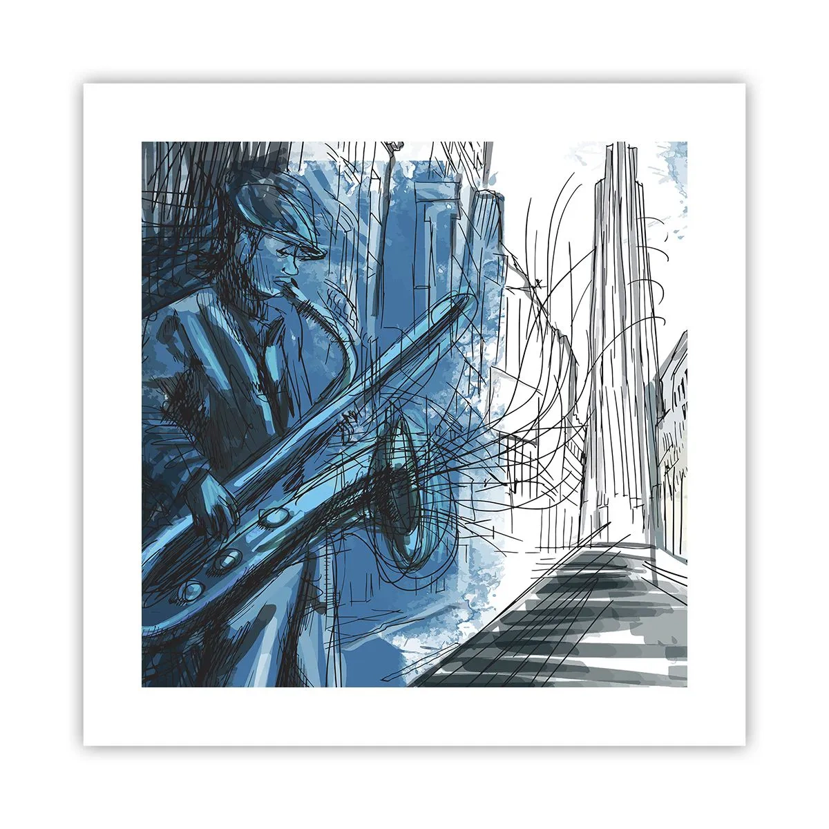 Póster - Rapsodia urbana - 40x40 cm