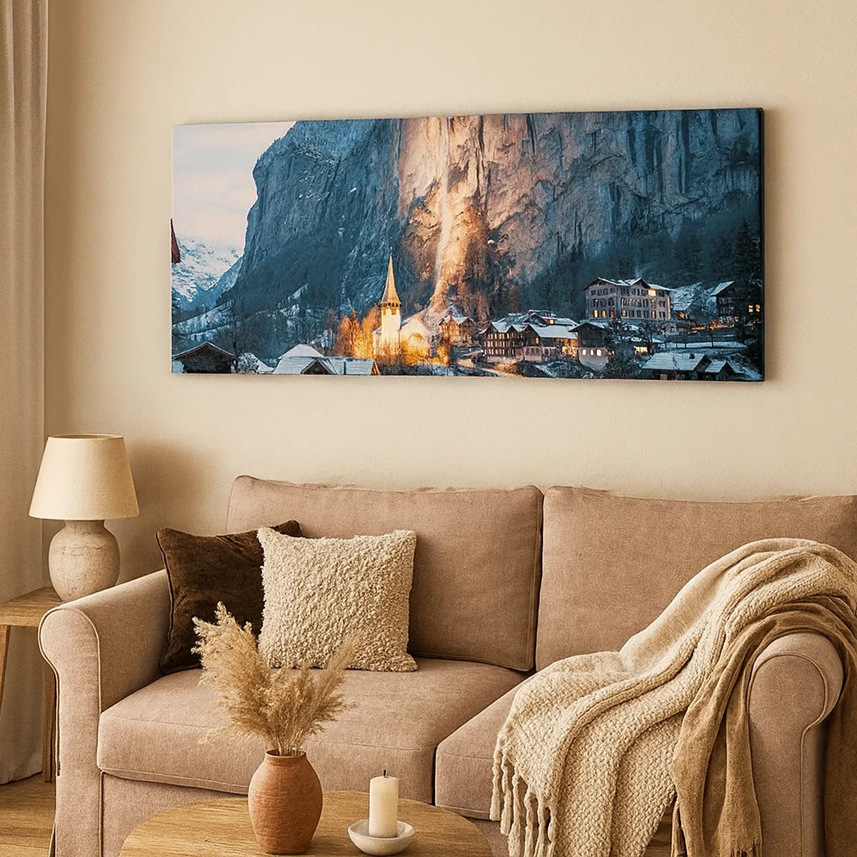 Cuadro sobre lienzo - Impresión de Imagen - El espíritu luminoso del invierno - 30x30 cm