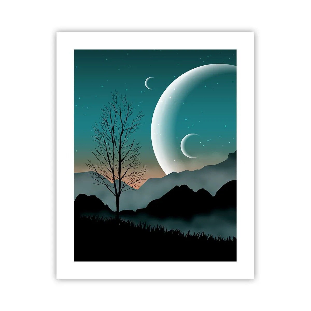 Póster - Un carnaval de noche estrellada - 40x50 cm