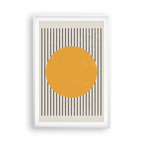 Póster en marco blanco - El poder de la sencillez - 61x91 cm