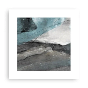 Póster - Abstracción: rocas y hielo - 30x30 cm