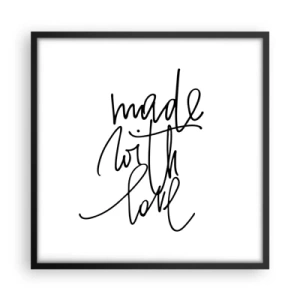 Póster en marco negro - La mejor marca - 50x50 cm