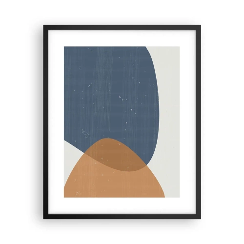 Póster en marco negro - Óvalos e influencias - 40x50 cm