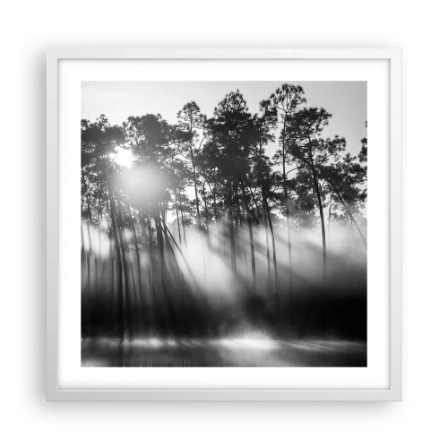 Póster en marco blanco - Sol imparable - 50x50 cm