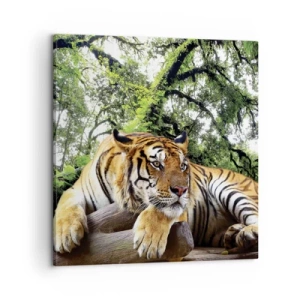 Cuadro sobre lienzo - Impresión de Imagen - Atentamente - 60x60 cm