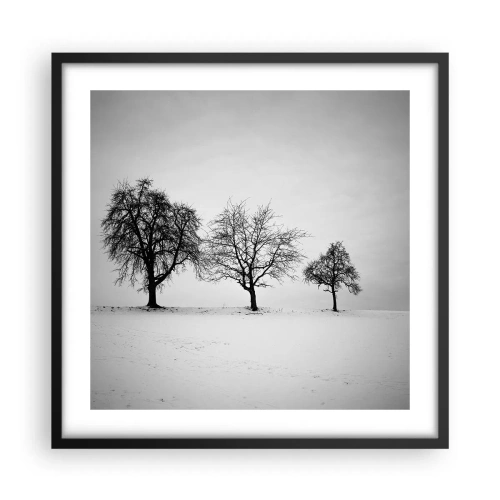 Póster en marco negro - ¿Con qué sueñan? - 50x50 cm