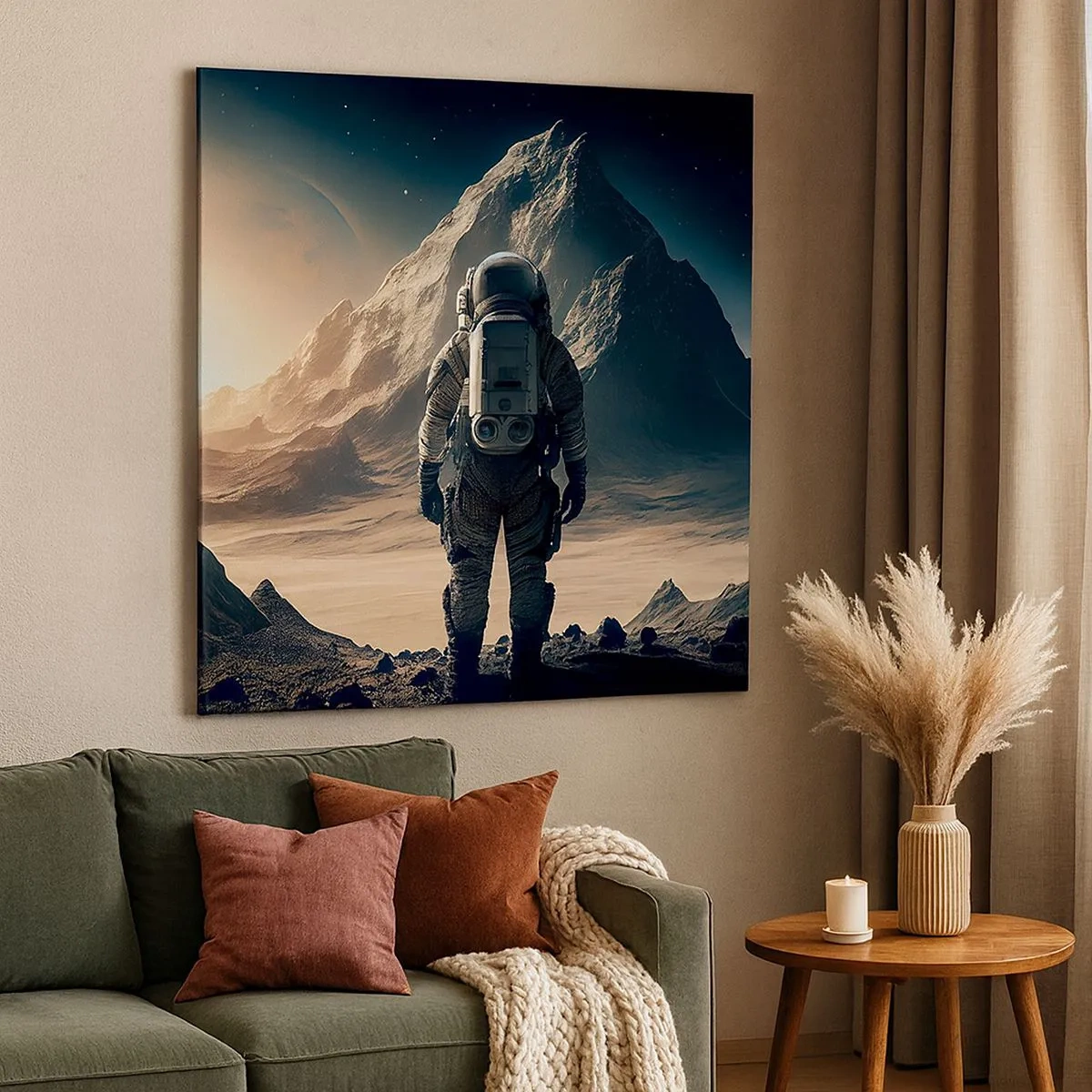 Cuadro sobre lienzo - Impresión de Imagen - Un nuevo reto - 30x30 cm