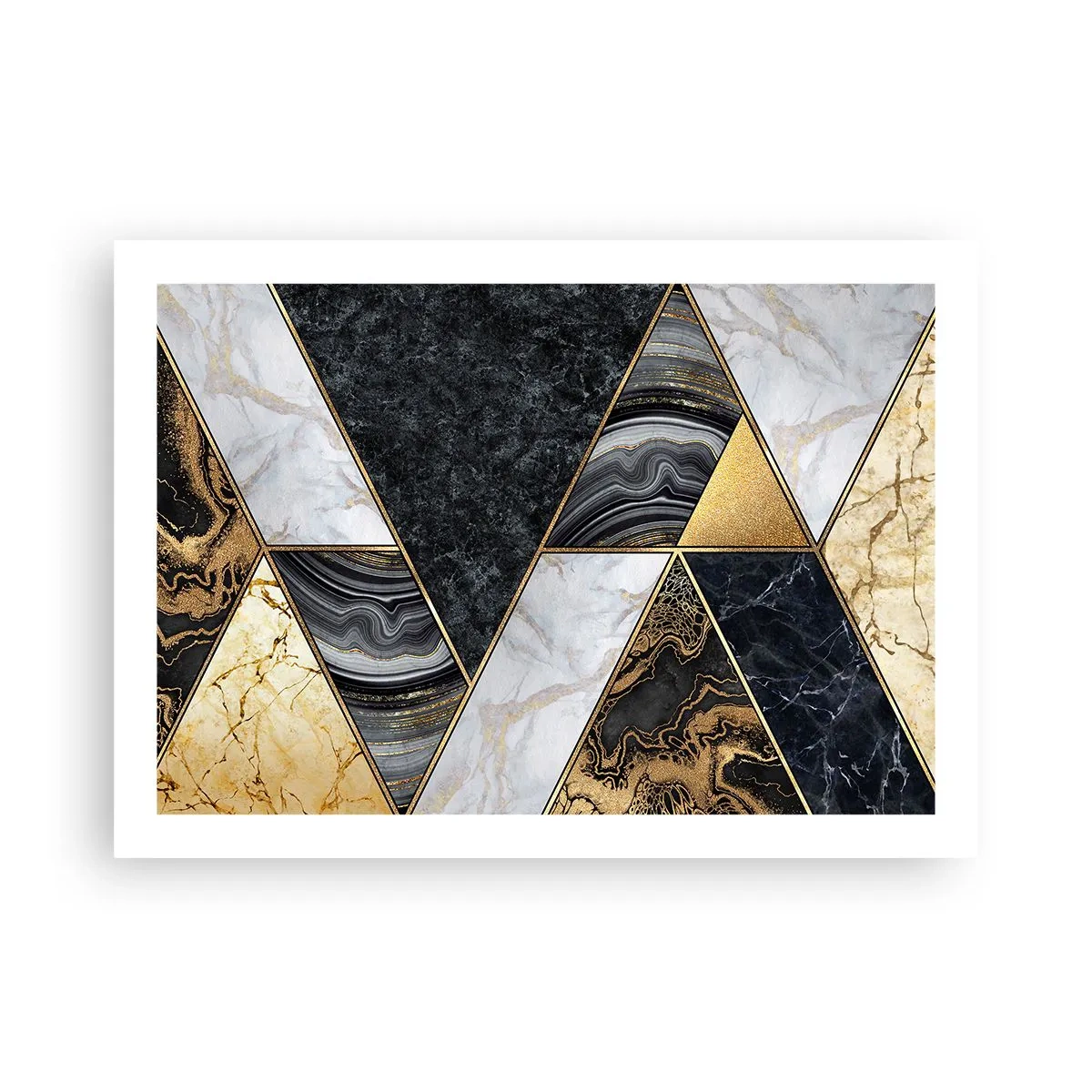 Póster - Collage de piedras - 70x50 cm