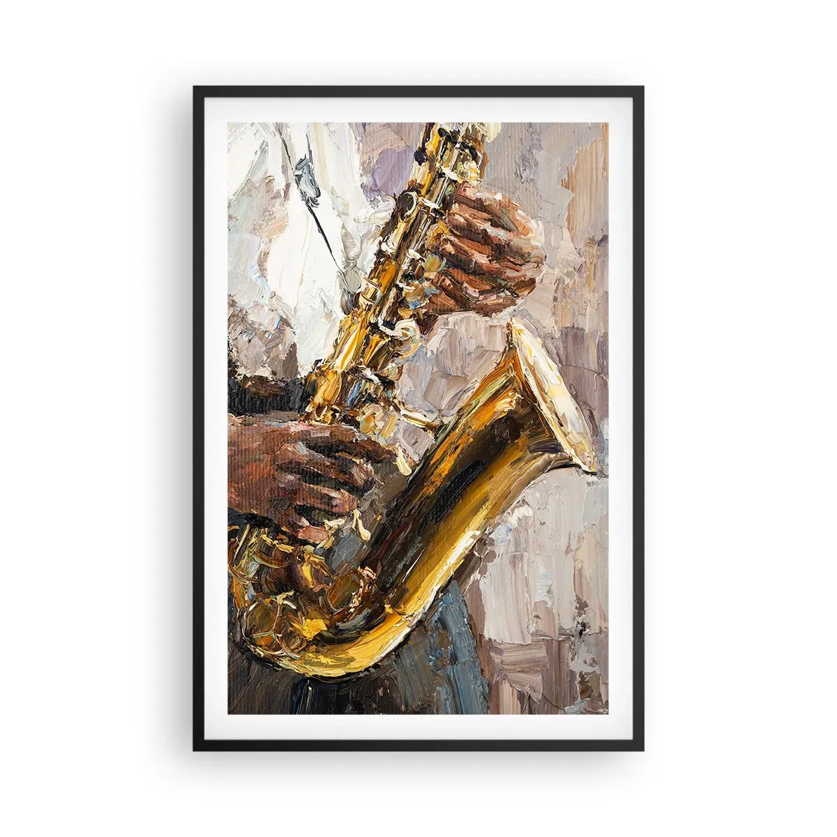 Póster en marco negro - Llegó el momento del solo - 61x91 cm