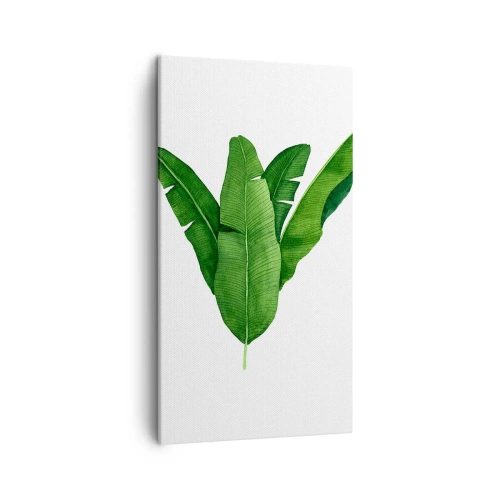 Cuadro sobre lienzo - Impresión de Imagen - Simetría verde - 45x80 cm