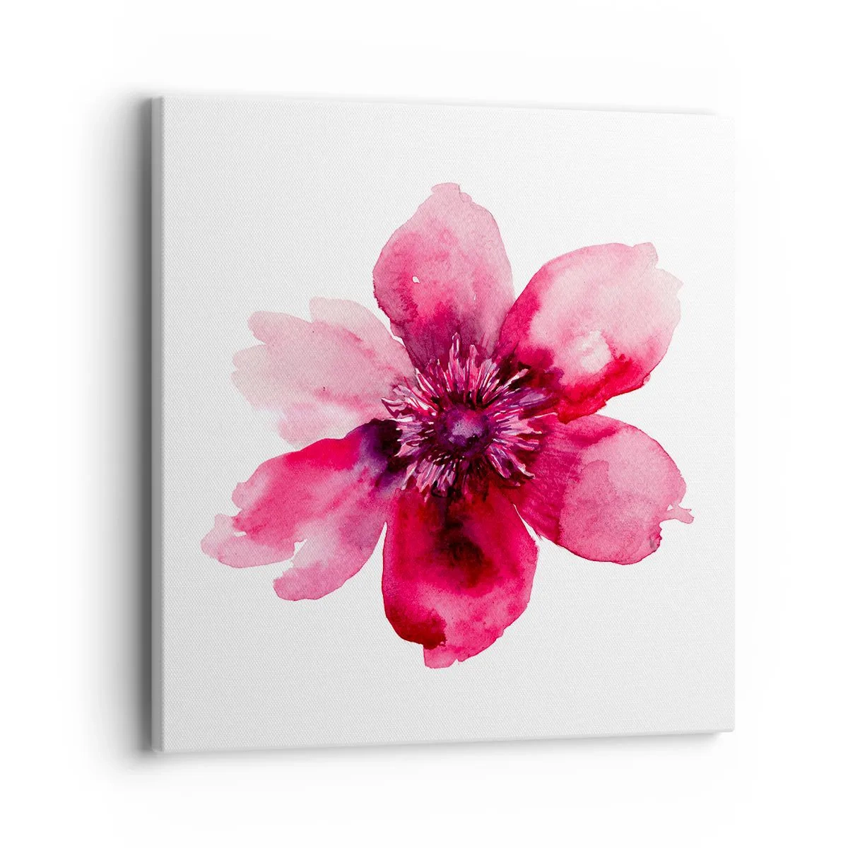 Cuadro sobre lienzo - Impresión de Imagen - Un beso con aroma a carmín - 40x40 cm