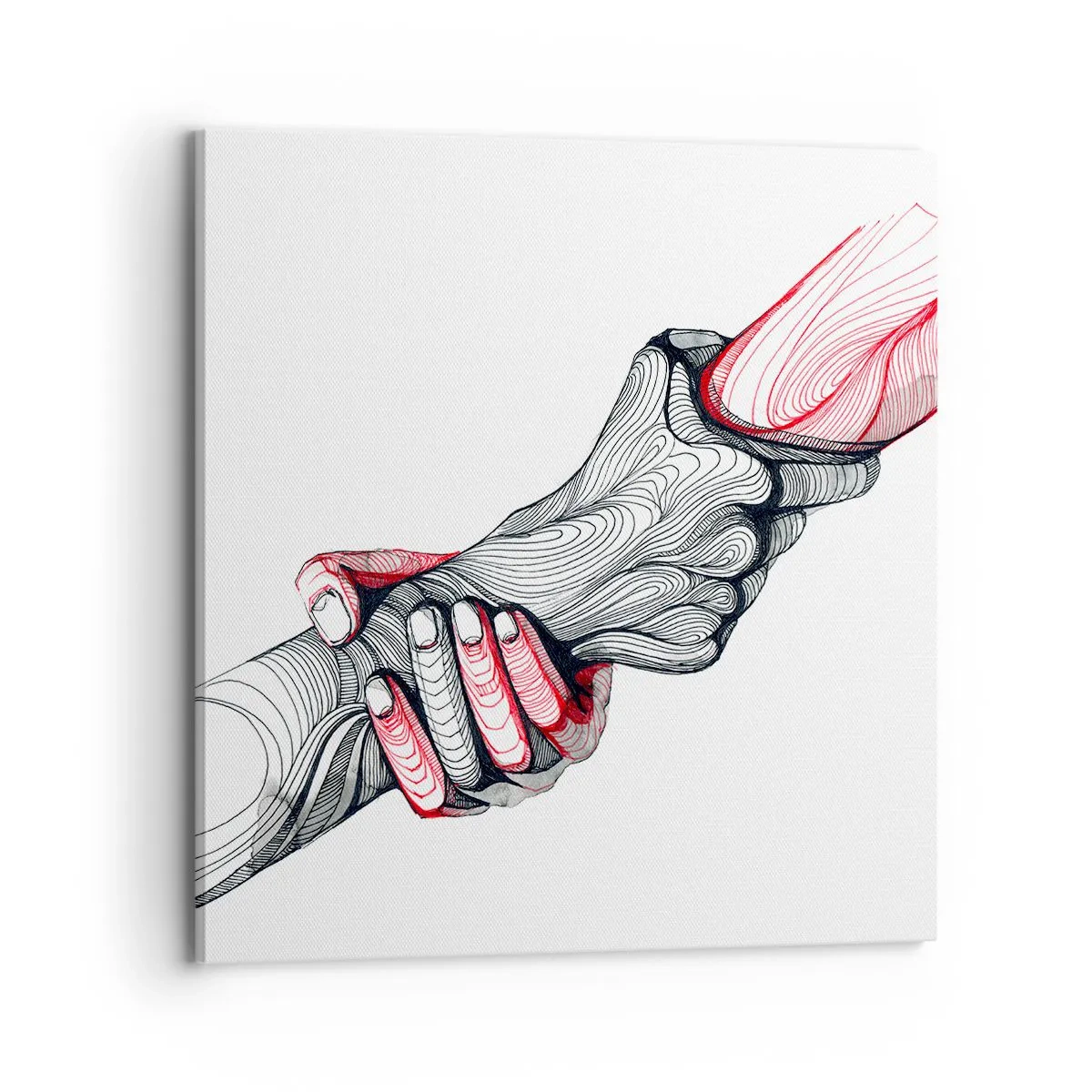 Cuadro sobre lienzo - Impresión de Imagen - Estás en buenas manos - 70x70 cm