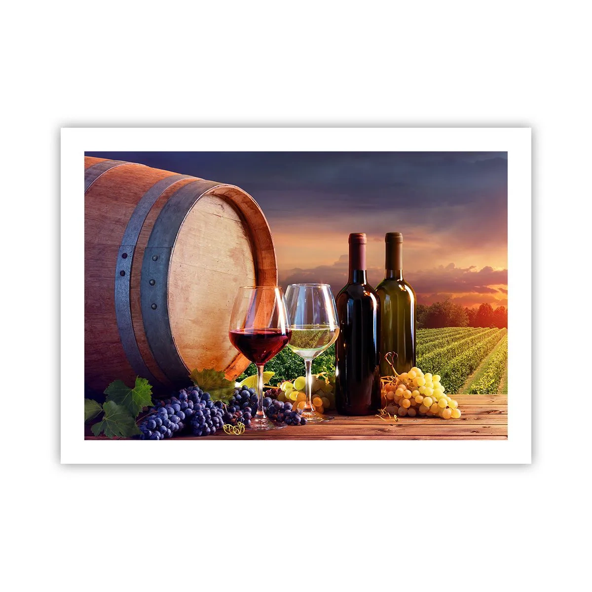 Póster - Aquí la vida tiene un sabor - 70x50 cm