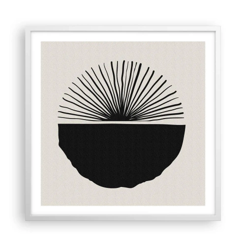 Póster en marco blanco - Un abanico de posibilidades - 60x60 cm