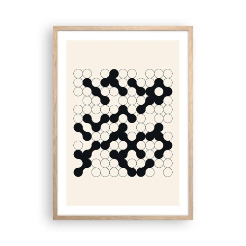 Póster en marco roble claro - Juego chino - una variación - 50x70 cm