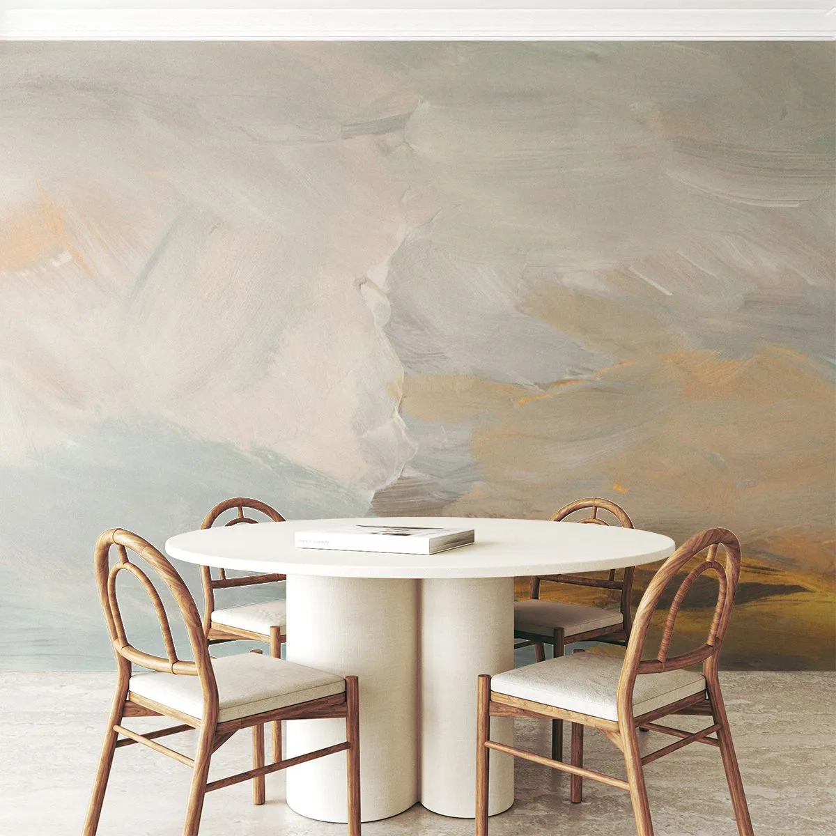 Fotomural Premium Canvas - Abstracción - una tierra de dulzura - Pedazo, Brillante, minimalista - 500x350 cm