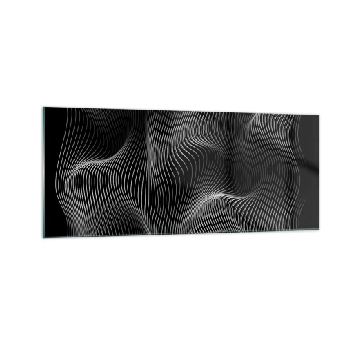 Cuadro sobre vidrio - Impresiones sobre Vidrio - La danza de la luz en el espacio - 100x40 cm