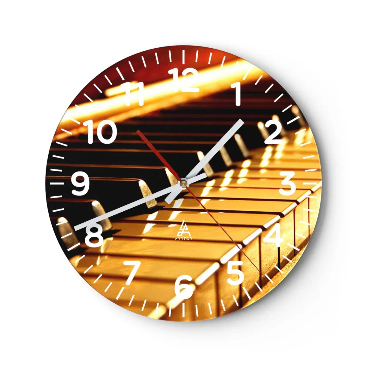 Reloj de pared - Reloj de vidrio - Posibilidades ilimitadas - 30x30 cm