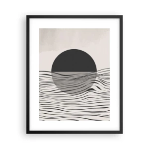 Póster en marco negro - Media composición - 40x50 cm
