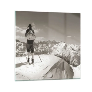 Cuadro sobre vidrio - Impresiones sobre Vidrio - El techo del mundo - 60x60 cm