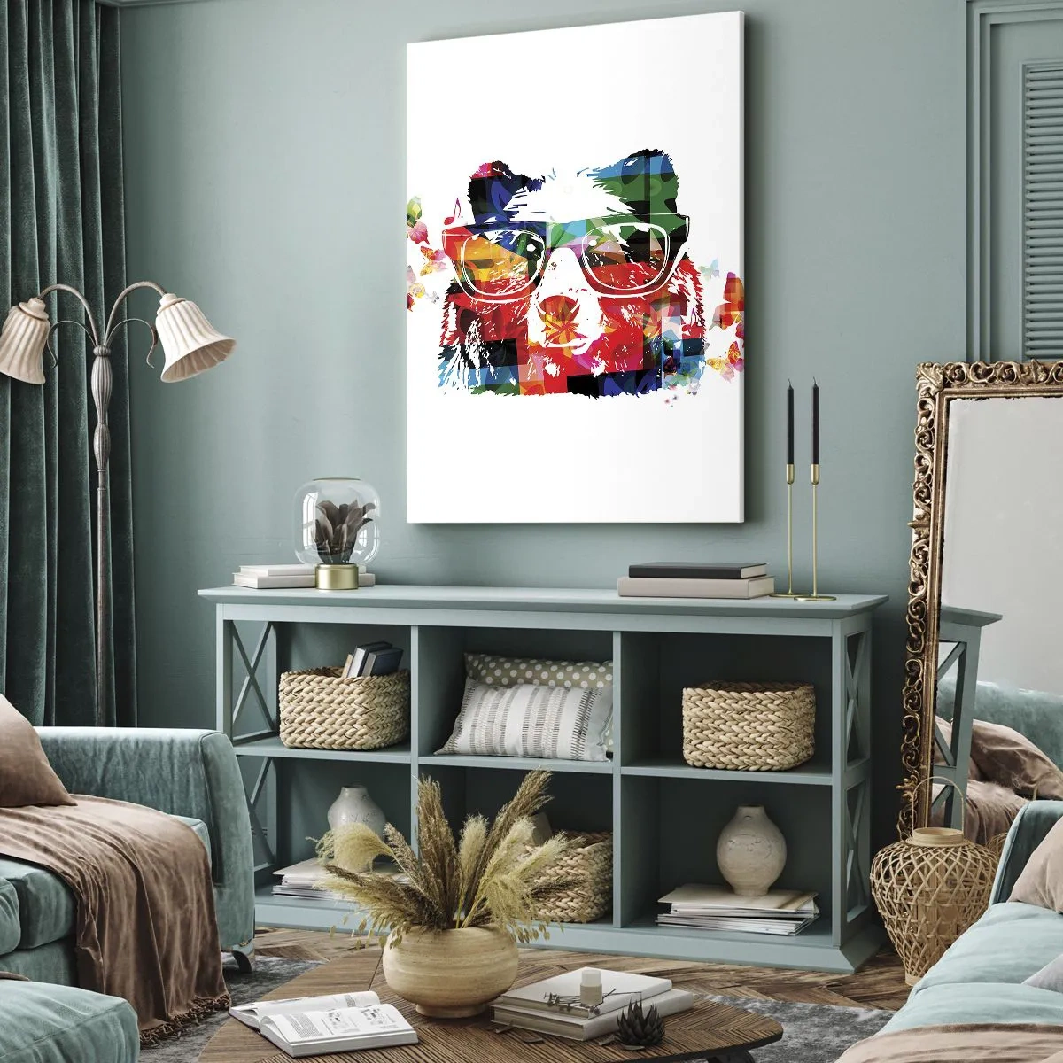 Cuadro sobre lienzo - Impresión de Imagen - ¡Me encanta! - 45x80 cm