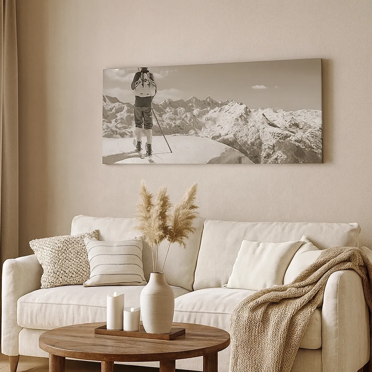 Cuadro sobre lienzo - Impresión de Imagen - El techo del mundo - 30x30 cm