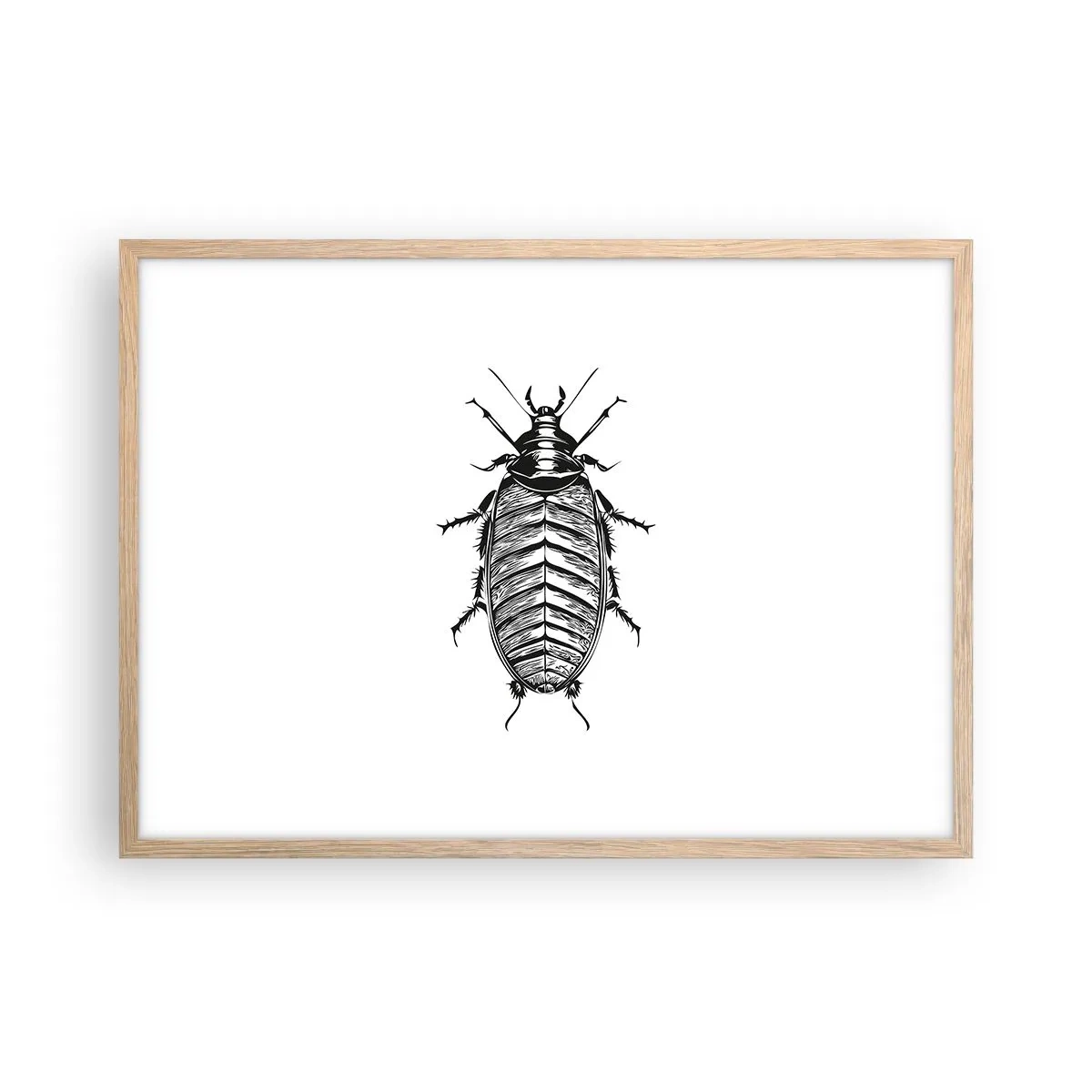 Póster en marco roble claro - ¡Qué espécimen! - 70x50 cm