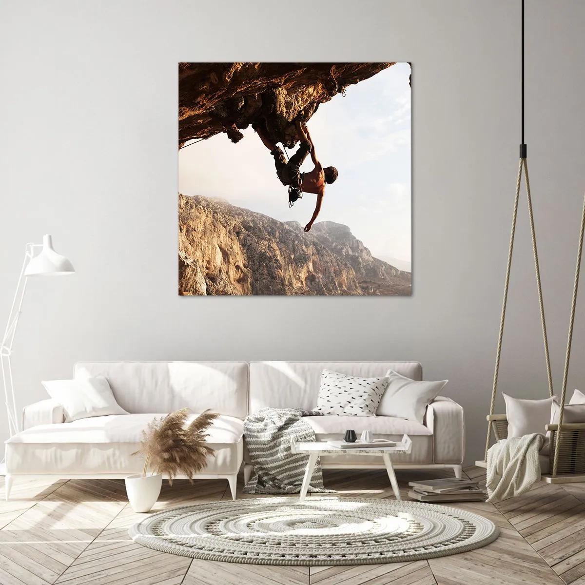 Cuadro sobre lienzo - Impresión de Imagen - Un mundo en la roca - 30x30 cm