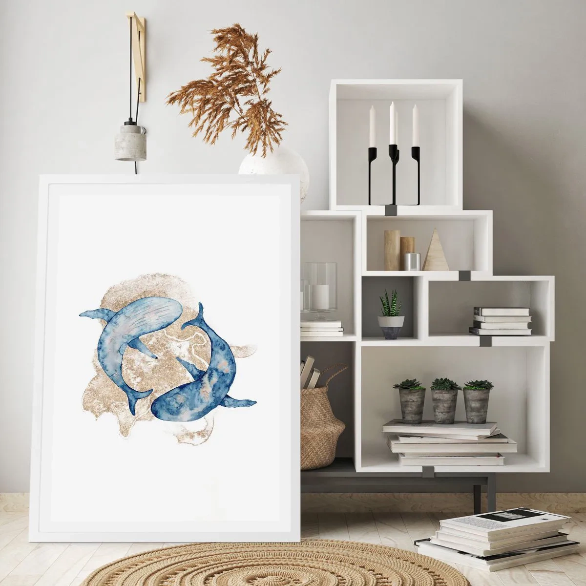 Póster en marco blanco - ¿Amistad o amor? - 70x100 cm