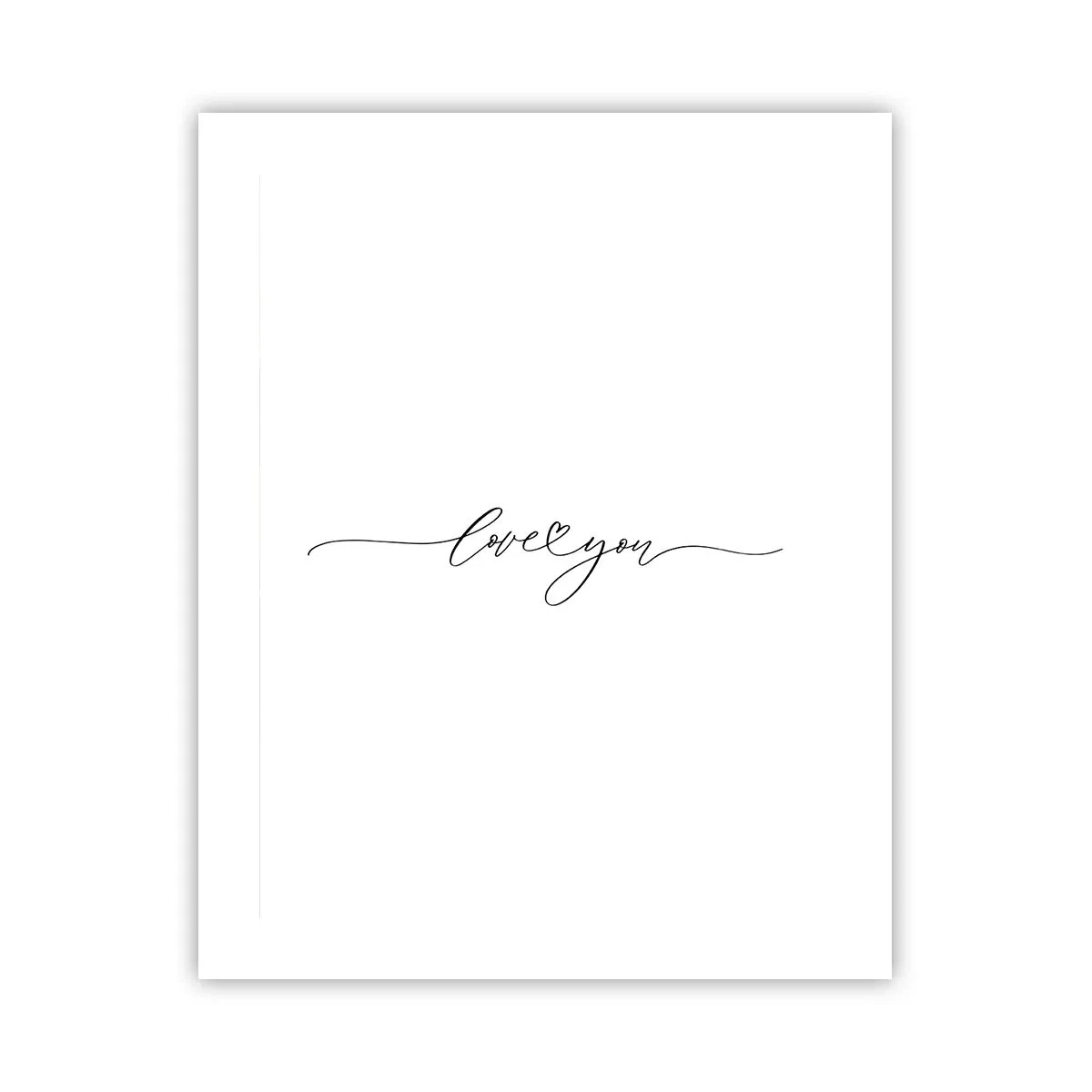 Póster - Negro sobre blanco - 40x50 cm