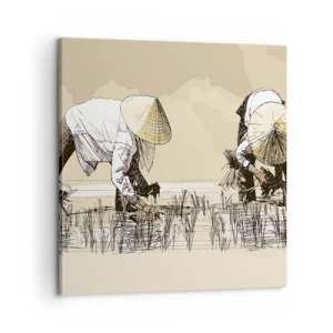 Cuadro sobre lienzo - Impresión de Imagen - De una cosecha exitosa - 60x60 cm