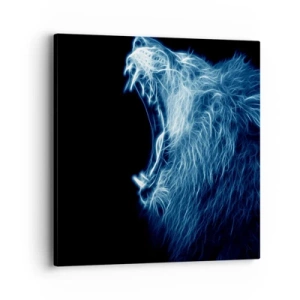 Cuadro sobre lienzo - Impresión de Imagen - La furia del rey - 40x40 cm