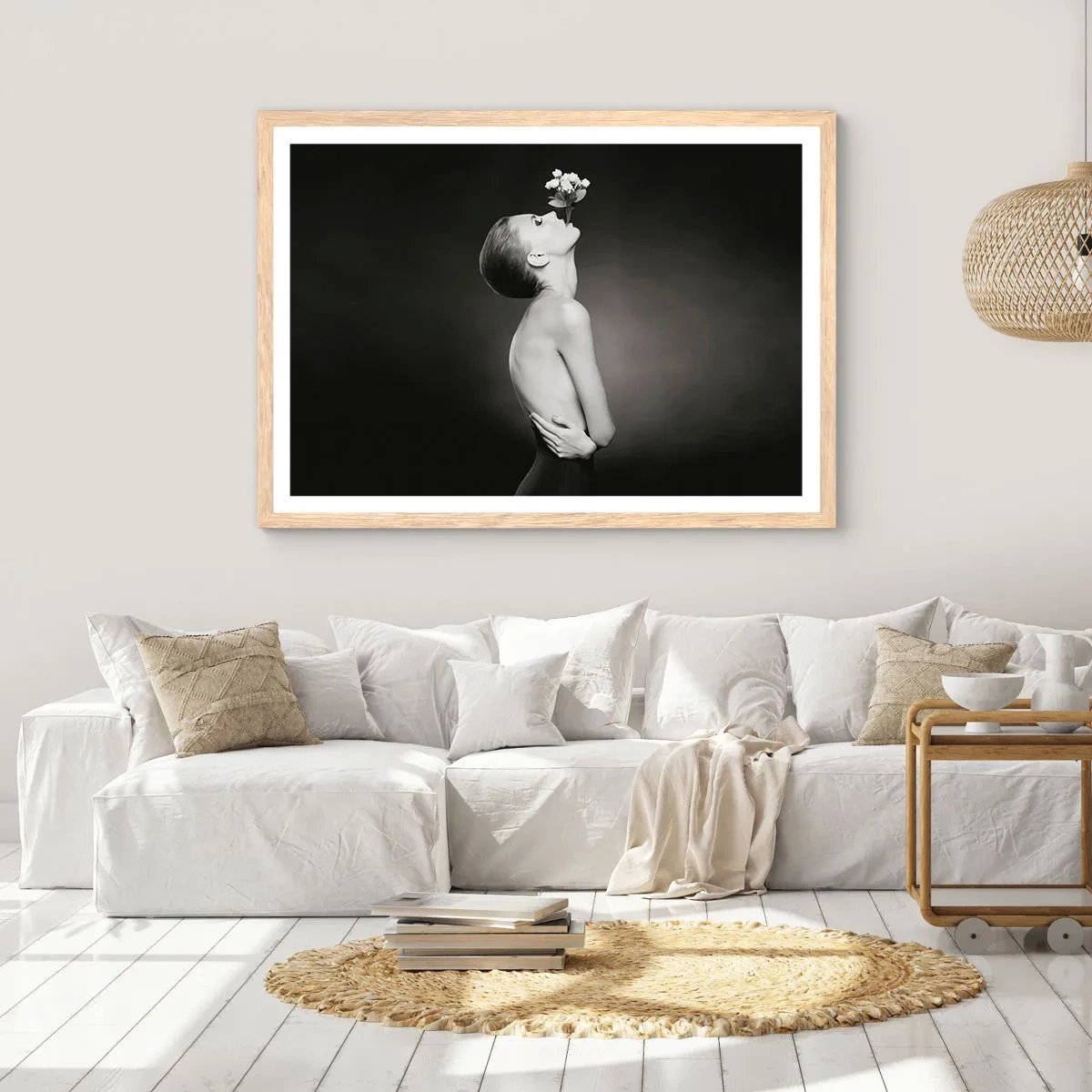Póster en marco roble claro - Elegancia excéntrica - 50x40 cm