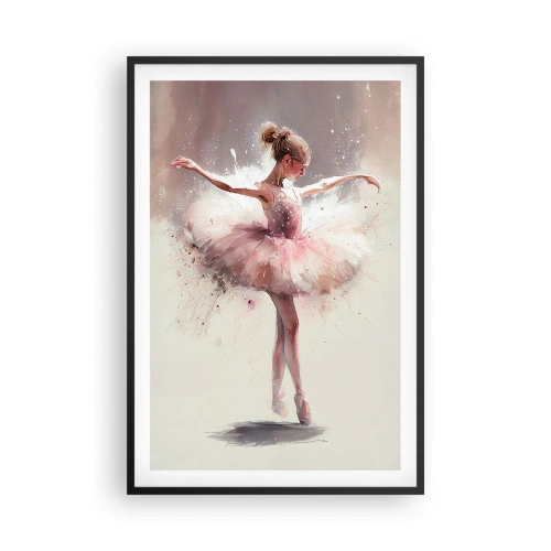 Póster en marco negro - Como un pájaro joven - 61x91 cm