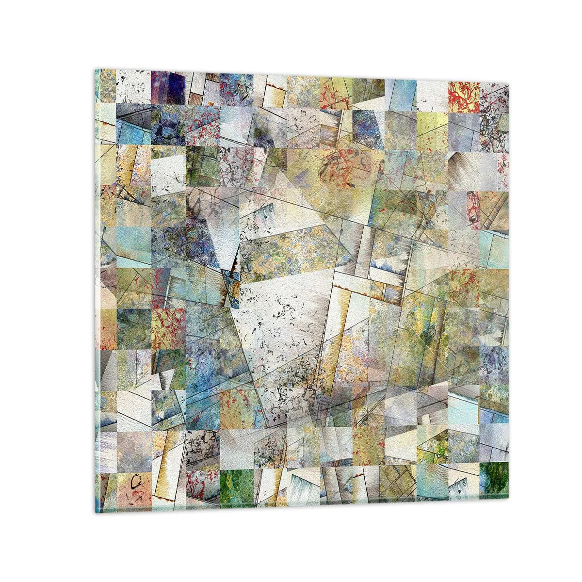 Cuadro sobre vidrio - Impresiones sobre Vidrio - Remodelación geométrica - 60x60 cm