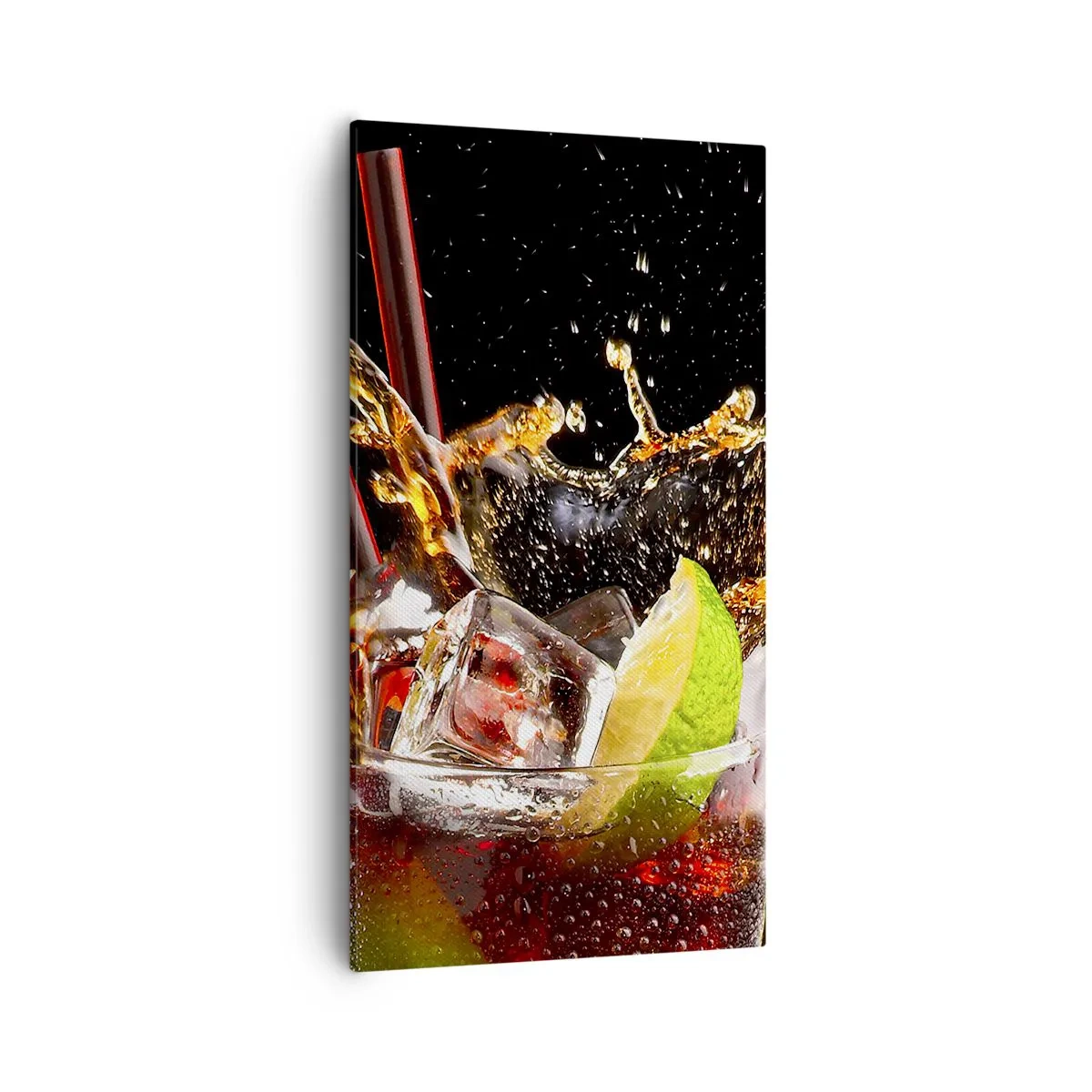 Cuadro sobre lienzo - Impresión de Imagen - Alegría y energía colorida - 55x100 cm