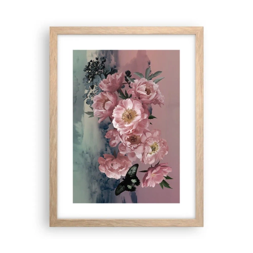 Póster en marco roble claro - La cúspide del romance - 30x40 cm