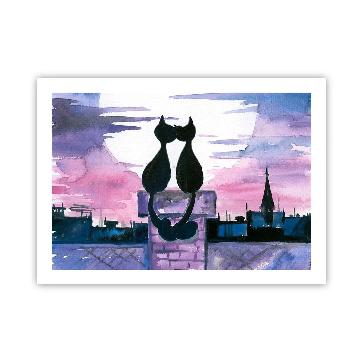 Póster - Cita bajo la luna - 70x50 cm