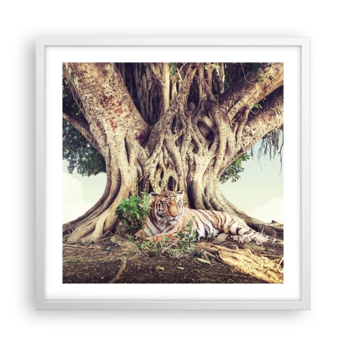 Póster en marco blanco - Una visión desde el Génesis - 50x50 cm
