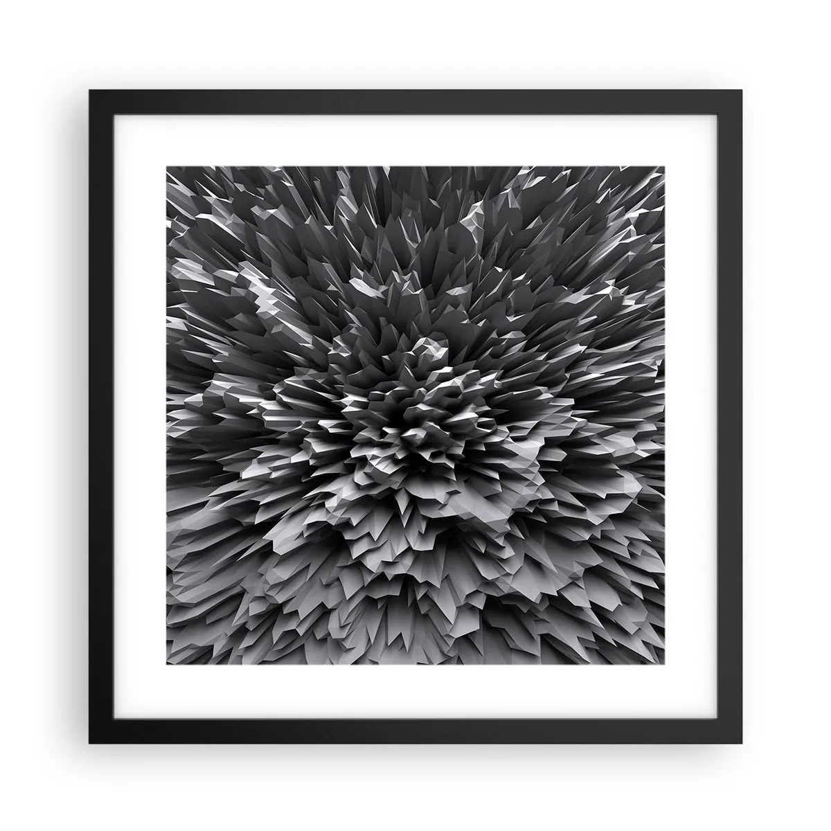 Póster en marco negro - No puede ser más afilado - 40x40 cm