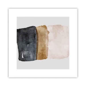 Póster - Una composición de colores tierra - 30x30 cm