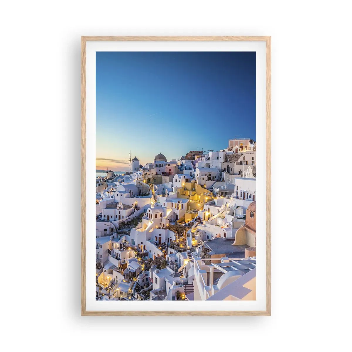 Póster en marco roble claro - La esencia de lo griego - 61x91 cm