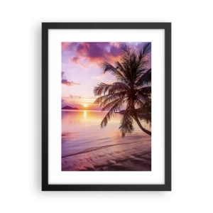 Póster en marco negro - Hermosura hasta el horizonte - 30x40 cm