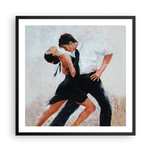 Póster en marco negro - El tango de mis sueños - 60x60 cm