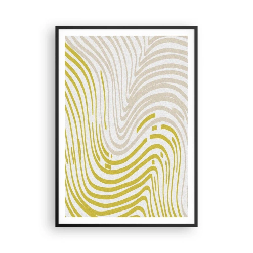 Póster en marco negro - Composición curvada - 70x100 cm