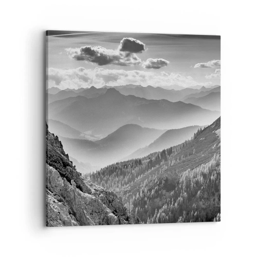 Cuadro sobre lienzo - Impresión de Imagen - Hasta el horizonte - 70x70 cm