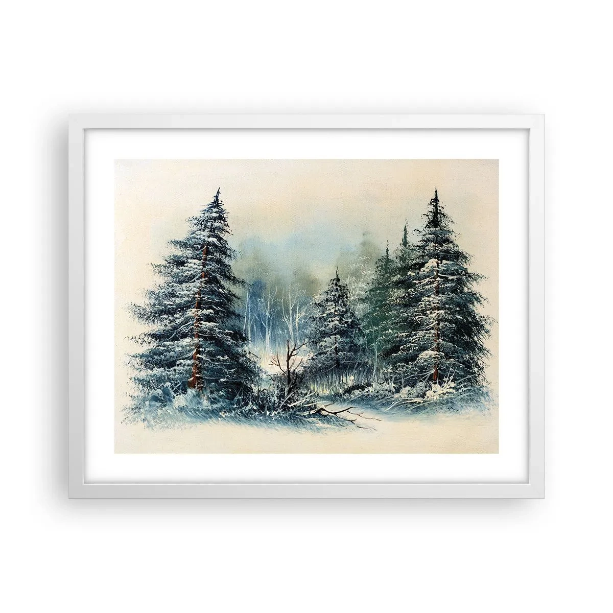 Póster en marco blanco - Preparados para la Navidad - 50x40 cm