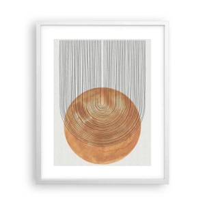 Póster en marco blanco - Una composición soleada - 40x50 cm