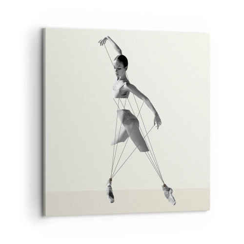 Cuadro sobre lienzo - Impresión de Imagen - Títere de sí misma - 60x60 cm
